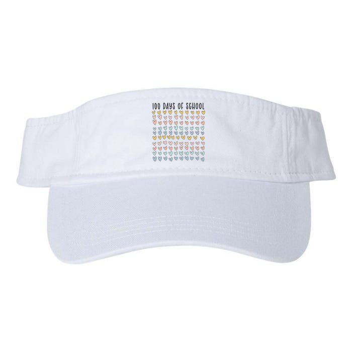 100 Days Of School 100 Days Of Hearts Valucap Bio-Washed Visor