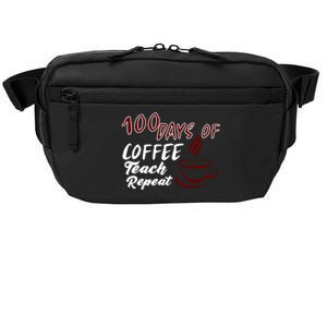 100 Days Of Coffee Teach Repeat Great For Gift Crossbody Pack