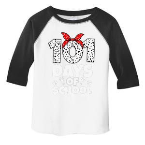 100 Days Of School Dalmatian Dog Girl 100 Days Smarter Toddler Fine Jersey T-Shirt