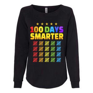 100 Days Of School Smarter For 100th Day Student Teacher Cool Gift Womens California Wash Sweatshirt