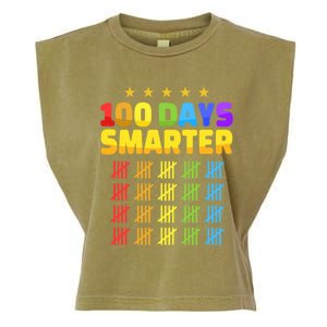 100 Days Of School Smarter For 100th Day Student Teacher Cool Gift Garment-Dyed Women's Muscle Tee