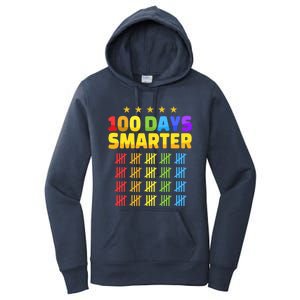 100 Days Of School Smarter For 100th Day Student Teacher Cool Gift Women's Pullover Hoodie