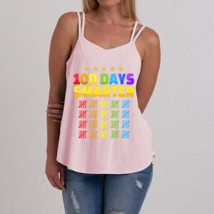 100 Days Of School Smarter For 100th Day Student Teacher Cool Gift Women's Strappy Tank