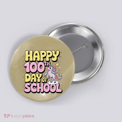 100 Days Of School Costume Teacher Student 100th Day Button