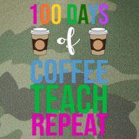100 Days Of School Coffee Teach Repeat Legacy Tie Dye Trucker Hat