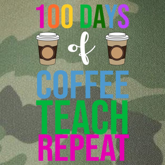 100 Days Of School Coffee Teach Repeat Legacy Tie Dye Trucker Hat
