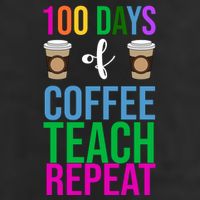 100 Days Of School Coffee Teach Repeat Hat