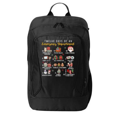 12 Days Of An Emergency Department Er Nurse Christmas City Backpack