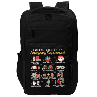 12 Days Of An Emergency Department Er Nurse Christmas Impact Tech Backpack