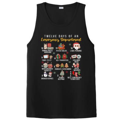 12 Days Of An Emergency Department Er Nurse Christmas PosiCharge Competitor Tank