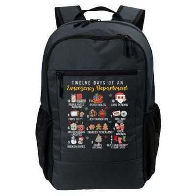 12 Days Of An Emergency Department Er Nurse Christmas Daily Commute Backpack