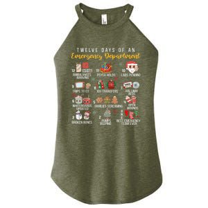 12 Days Of An Emergency Department Er Nurse Christmas Women's Perfect Tri Rocker Tank