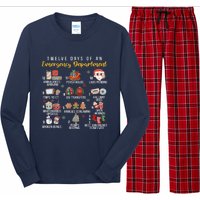 12 Days Of An Emergency Department Er Nurse Christmas Long Sleeve Pajama Set