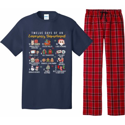 12 Days Of An Emergency Department Er Nurse Christmas Pajama Set