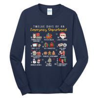 12 Days Of An Emergency Department Er Nurse Christmas Tall Long Sleeve T-Shirt