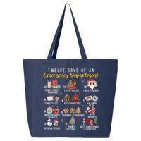 12 Days Of An Emergency Department Er Nurse Christmas 25L Jumbo Tote