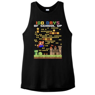 100 Days Of School MariöSüper Gamer Video Game Boys Girls Ladies PosiCharge Tri-Blend Wicking Tank