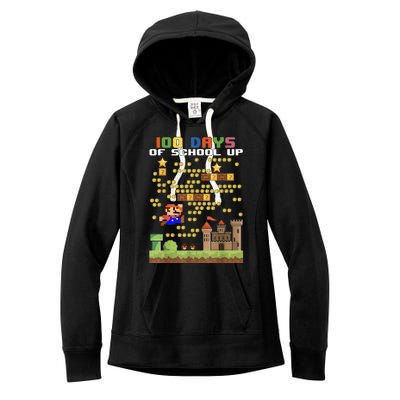 100 Days Of School MariöSüper Gamer Video Game Boys Girls Women's Fleece Hoodie