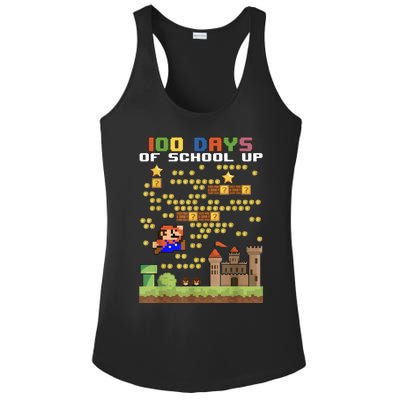 100 Days Of School MariöSüper Gamer Video Game Boys Girls Ladies PosiCharge Competitor Racerback Tank