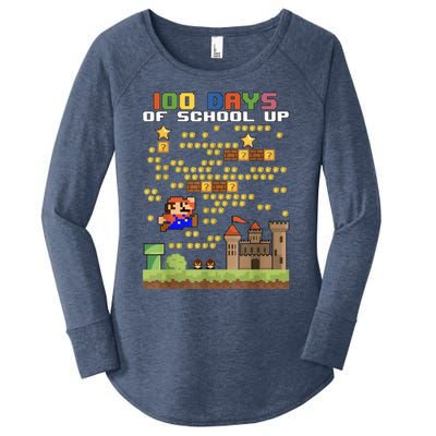 100 Days Of School MariöSüper Gamer Video Game Boys Girls Women's Perfect Tri Tunic Long Sleeve Shirt