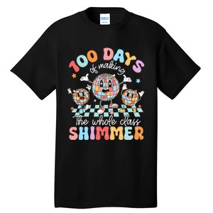 100 Days Of Making Whole Class Shimmer 100th Day Of School Tall T-Shirt