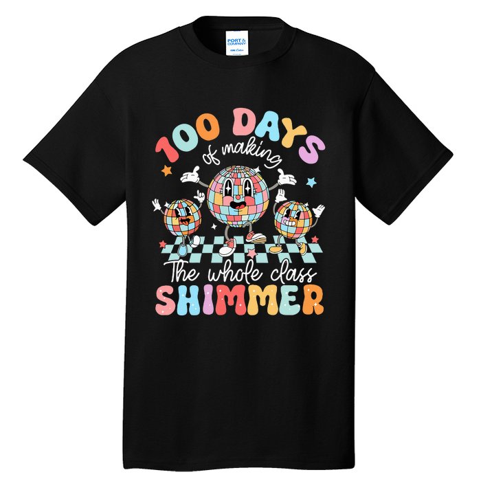 100 Days Of Making Whole Class Shimmer 100th Day Of School Tall T-Shirt