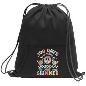 100 Days Of Making Whole Class Shimmer 100th Day Of School Sweatshirt Cinch Pack Bag