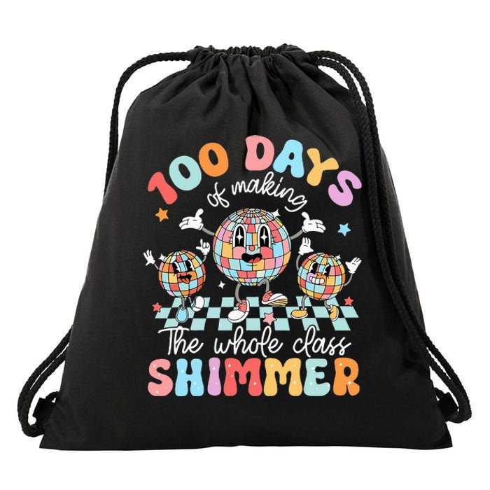 100 Days Of Making Whole Class Shimmer 100th Day Of School Drawstring Bag