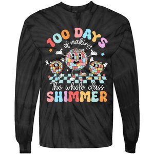 100 Days Of Making Whole Class Shimmer 100th Day Of School Tie-Dye Long Sleeve Shirt