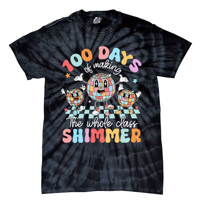 100 Days Of Making Whole Class Shimmer 100th Day Of School Tie-Dye T-Shirt