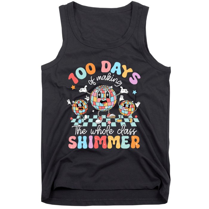 100 Days Of Making Whole Class Shimmer 100th Day Of School Tank Top