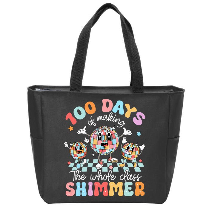 100 Days Of Making Whole Class Shimmer 100th Day Of School Zip Tote Bag