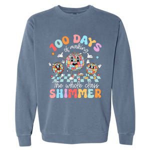 100 Days Of Making Whole Class Shimmer 100th Day Of School Garment-Dyed Sweatshirt