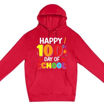 100 Days Of School 100th Day Of School Premium Pullover Hoodie