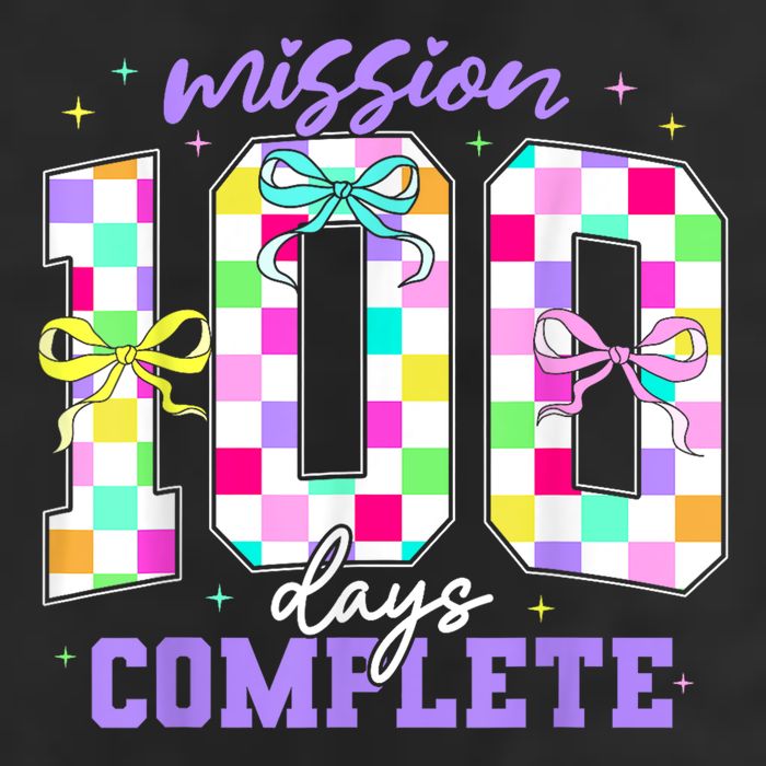 100 Days Of School Teacher Retro Girl 100th Days Of School 7 Panel Mesh Trucker Snapback Hat