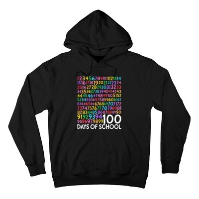 100th Day Of School Teacher 100 Days Math Numbers Hoodie