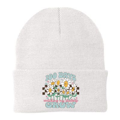 100 Days Of Watching My Students Grow 100th Day Of SchoolTeacher Back Knit Cap Winter Beanie