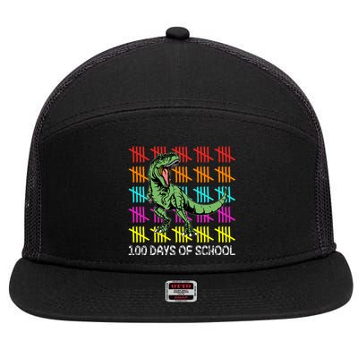 100 Days Of School 7 Panel Mesh Trucker Snapback Hat