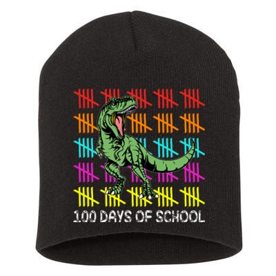 100 Days Of School Short Acrylic Beanie