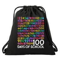 100th Day Of School Teacher Students 100 Days Math Numbers Drawstring Bag