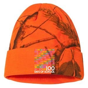 100th Day Of School Teacher Students 100 Days Math Numbers Kati Licensed 12" Camo Beanie