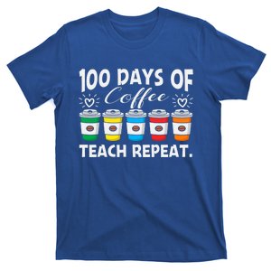 100 Days Of Coffee Teach Repeat Gift T-Shirt