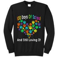100 Days Of School And Still Loving It Dog Cat 100th Day Sweatshirt