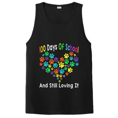 100 Days Of School And Still Loving It Dog Cat 100th Day PosiCharge Competitor Tank