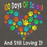 100 Days Of School And Still Loving It Dog Cat 100th Day Cotton Canvas Backpack