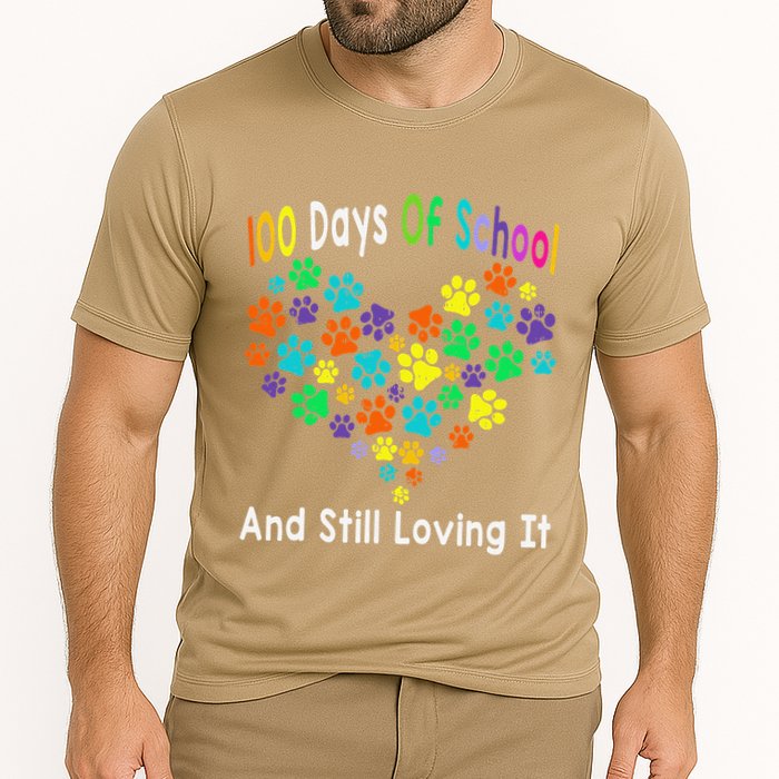 100 Days Of School And Still Loving It Dog Cat 100th Day Performance Shirt