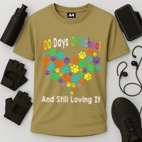 100 Days Of School And Still Loving It Dog Cat 100th Day Performance Shirt