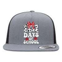 100 Days Of School Dalmatian Dog 100 Days Smarter Flat Bill Trucker Hat