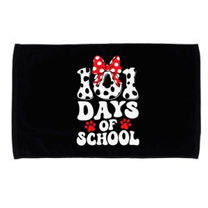 100 Days Of School Dalmatian Dog 100 Days Smarter Microfiber Hand Towel