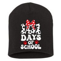 100 Days Of School Dalmatian Dog 100 Days Smarter Short Acrylic Beanie